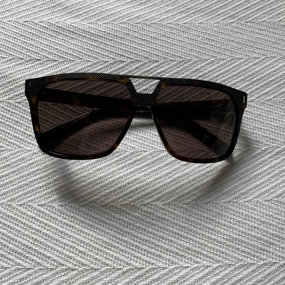 Christian Dior Homme "Black Tie" Tortoiseshell Sunglasses With Case & Lens Cloth - Picture 2 of 9